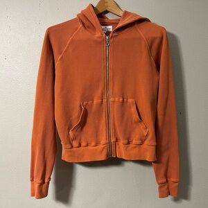 American Giant Hoodie Wms M Classic Full Zip Sweatshirt Heavy Thick Waffle Knit